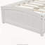 Lit plateforme simple en bois avec deux tiroirs, blanc
