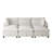 Somerdale Modern 6-Piece Armless Pit Sectional Sofa With Square Arm-1539212355
