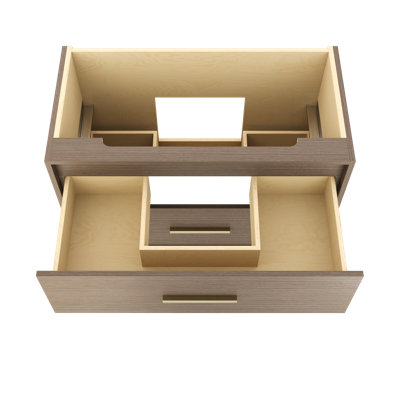 Rift White Oak Two-Drawer Single Bath Vanity