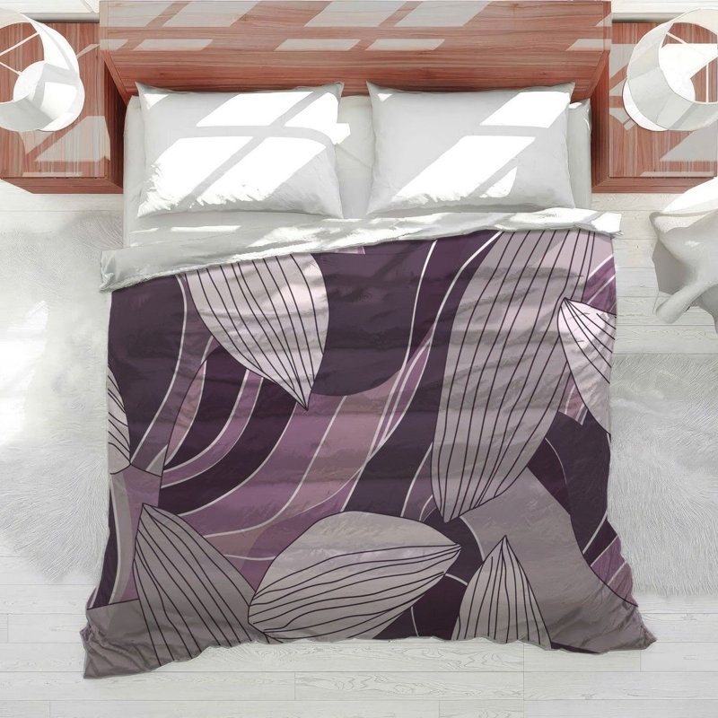 Leaves Cool Pattern Cotton Blend Comforter, Queen Comforter