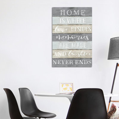 Laughter Never Ends by Natalie Carpentieri - Wrapped Canvas Print