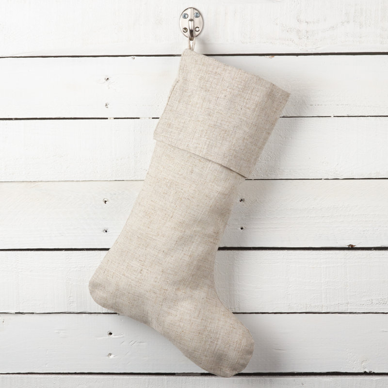 Chaussette de Noël d'inspiration toscane, H 15 po x l 7 po x P 1 po