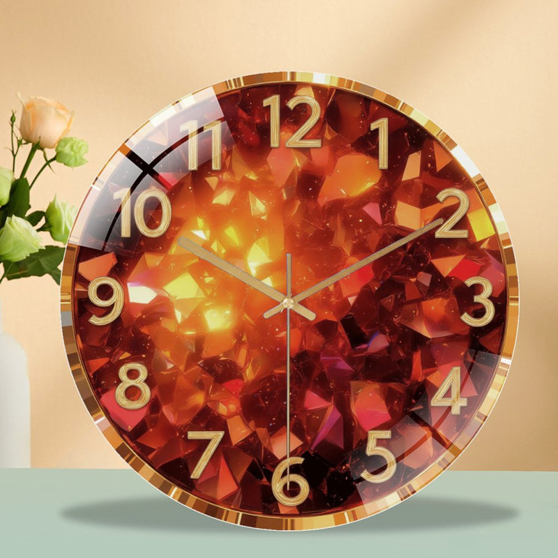 Horloge murale 12 po Glowing Amber