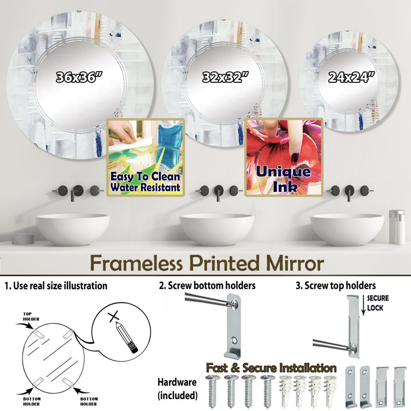 Miroir Leeja, 24 po x 24 po