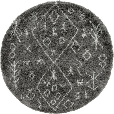 Paquette Geometric Shag Area Rug