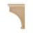 14 in x 3-7/8 in x 9 in Unfinished Large Solid Traditional Plain Wood Bracket Corbel-51892979-104563338