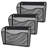 3-Pack Wall File Organizer – Mesh Metal Vertical Hanging File Holder for Office/Home