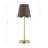 18" Metal Table Lamp With Brown Shade-1957445997
