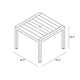 Bisharah 35.5'' Metal Outdoor Dining Table