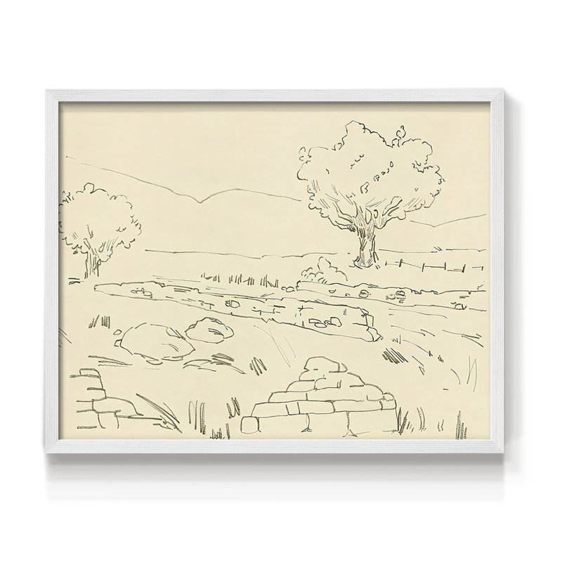 Chêne Christchurch IV - reproduction encadrée - réarmable, H 11 po x l 14 po, Blanc