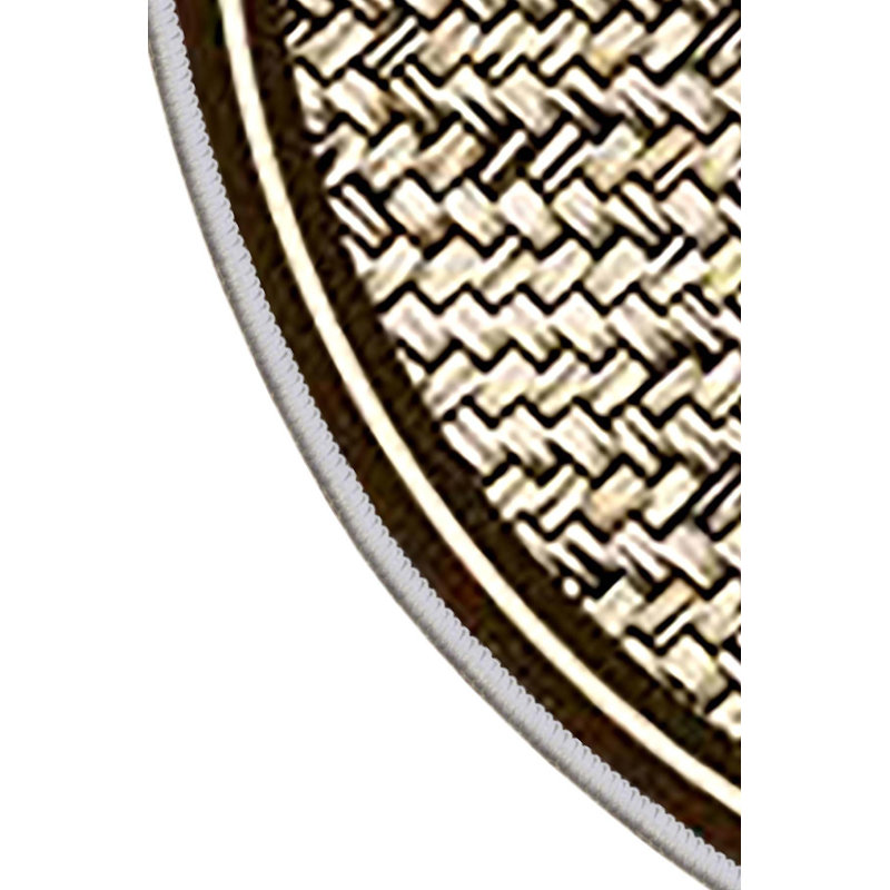 Premium 3D Printed Round Carpet, 5.6 ft Diameter | 100% Polyester, 650 g/m² | Antibacterial Non-Slip PVC Dot Underside | Machine Washable, Pile Height: 0.3 in | Perfect for Living Room, Bedroom & Kids' Play Areas