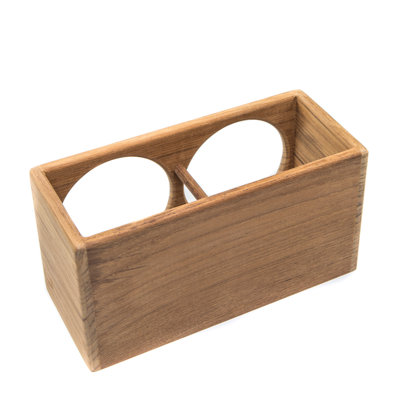 Lynne 9'' W Solid Wood Storage Rack
