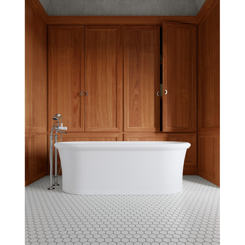 Celine 69.5'' L Freestanding Soaking Bathtub