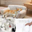 Canapé pour chat pour animaux de compagnie - Canapé-lit pliable pour animaux de compagnie à double couche, lit pour animaux de compagnie moyen et petit avec molleton en velours côtelé doux de qualité supérieure-149817705-149817702
