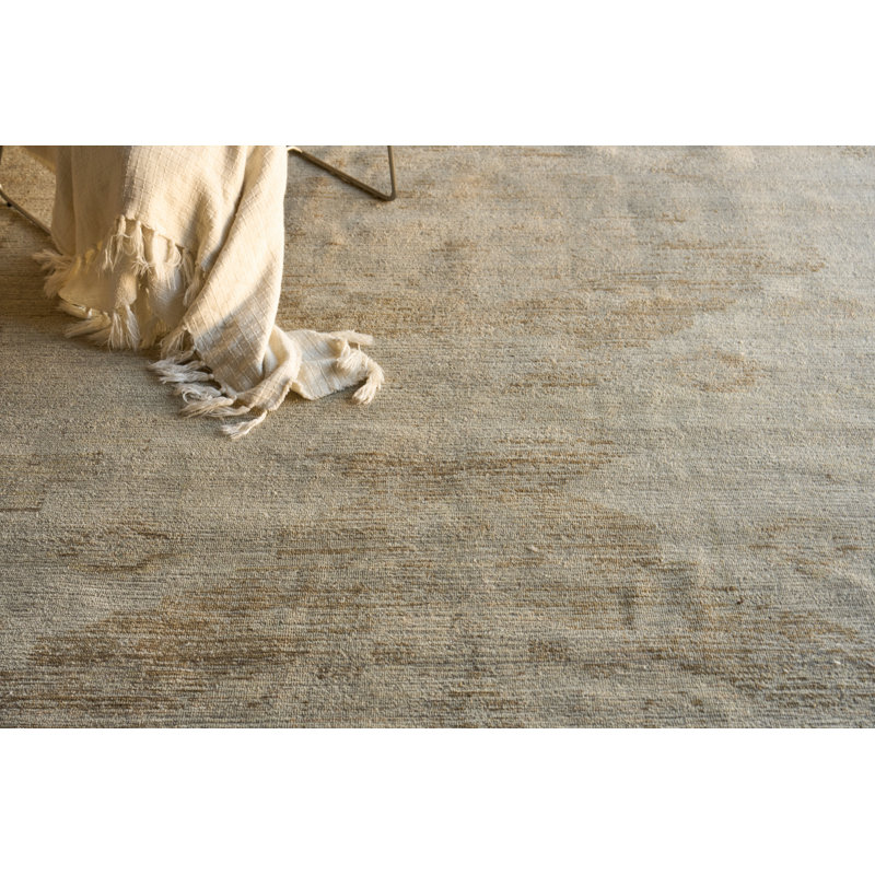 Kingston hand-knotted Wool Tan/Beige Area Rug, 12'X15'