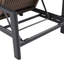 Chaise longue d'extérieur à double usage en teck et osier Arlo (ensemble de 2)-559880905-570222547