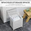 Élégant panier à linge en bambou avec doublure amovible, couvercle et conception compacte pour un rangement organisé et élégant-1117572488