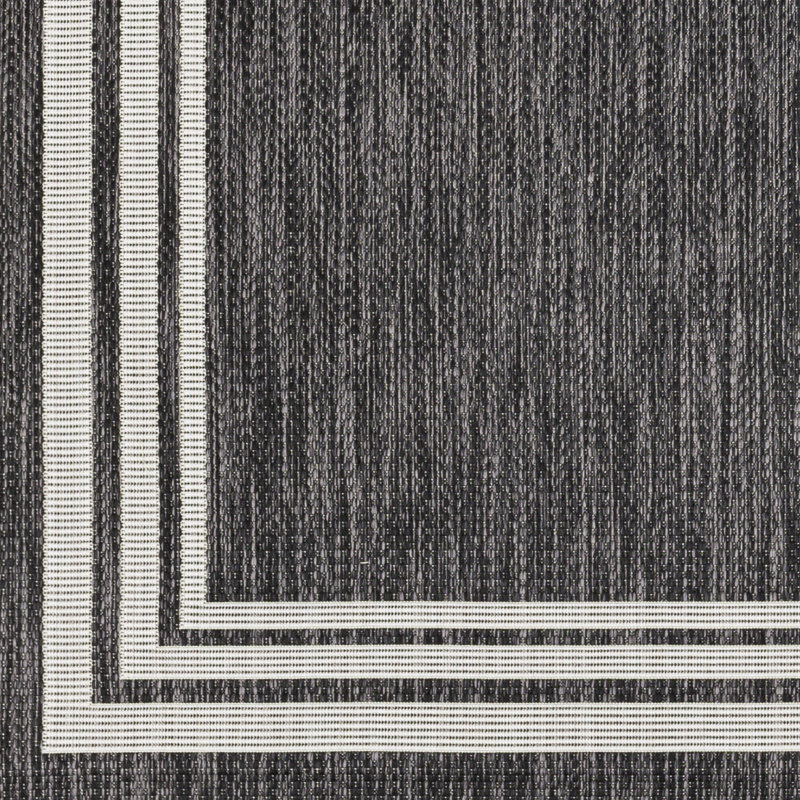 Rahsan Indoor & Outdoor Traditionnal Boho Dark Grey Rug, Rectangle 200 x 275cm