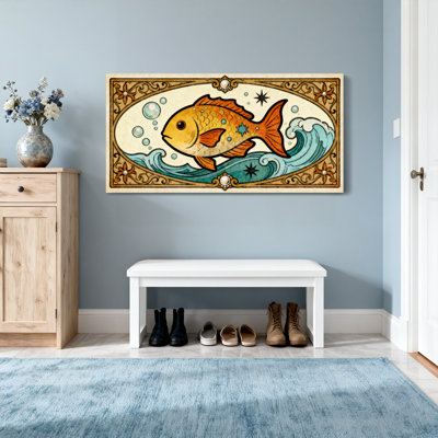 Cadre Fashion Fashion Golden Fish Wave Bubbles