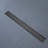 Linear Grid Shower Drain With Leveling Feet In Matte Black
