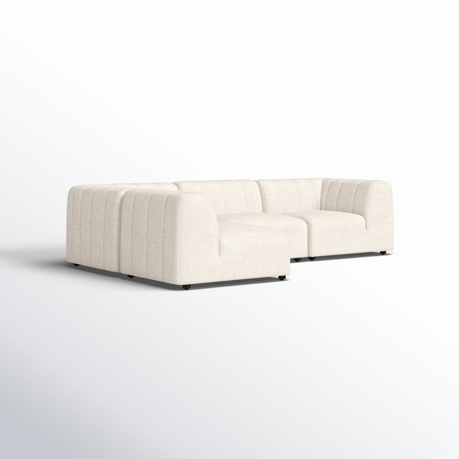 Nedra 121" Patio Sectional, Faye Sand