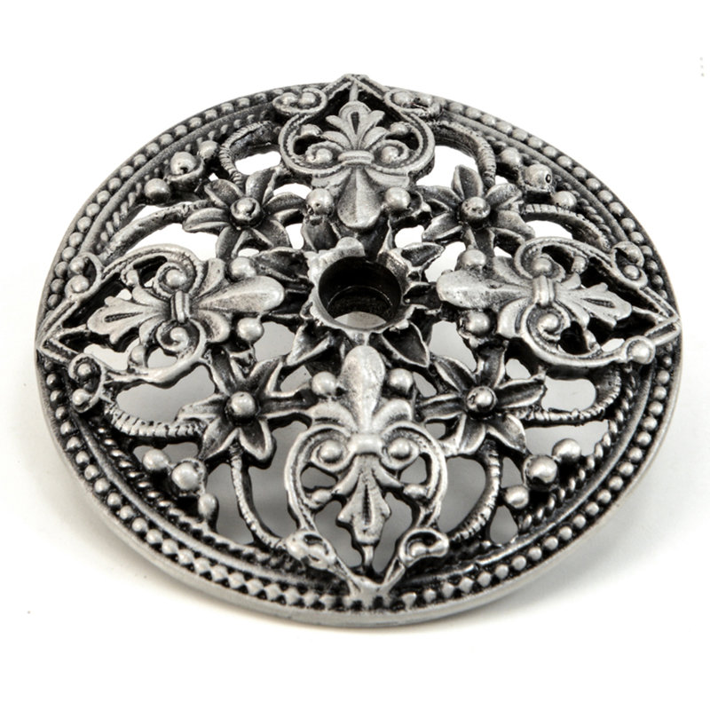 Juliane Grace escutcheon with florets in Satin, Satin