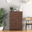 Versatile Foldable Desk Cabinet For Office, Home, And Dormitory, Offering Ample Storage And Space-Saving Design
