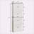 Tall Storage Cabinet with 8 Doors and 4 Shelves-401740213