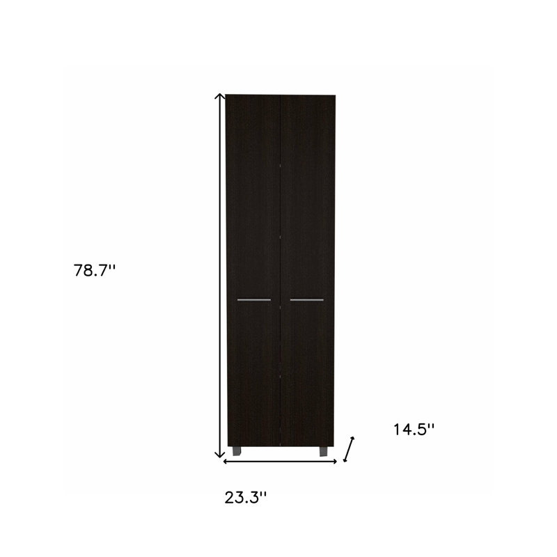 Garde-manger blanc Thea, Noir