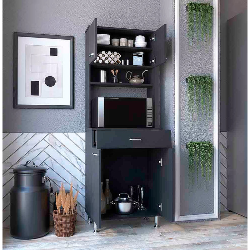 Armoire à deux portes doubles, Noir