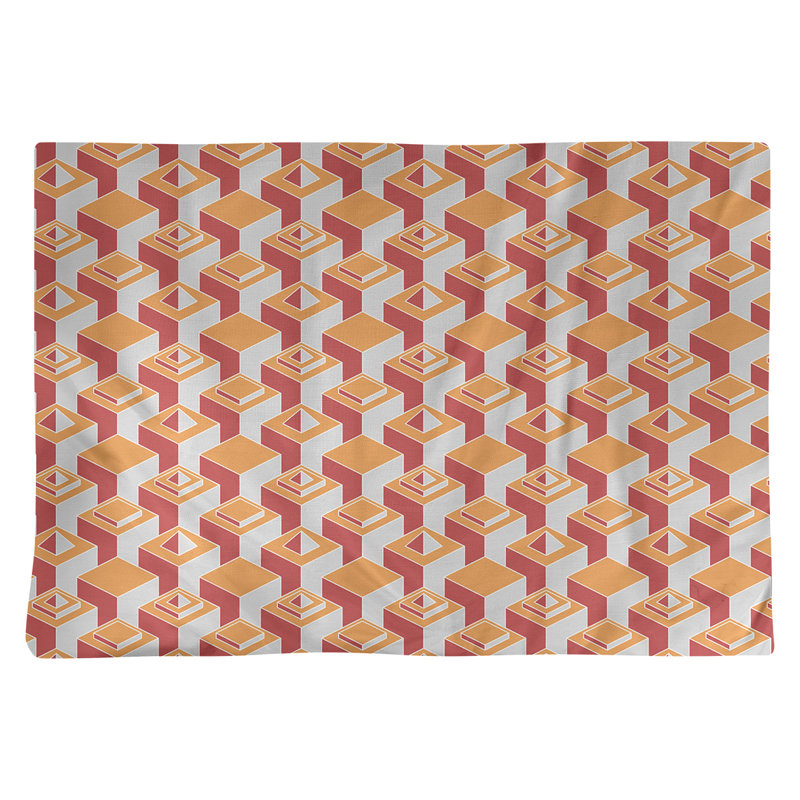 Napperon classique en coton 18 po Skyscraper, Orange/rouge, polyester
