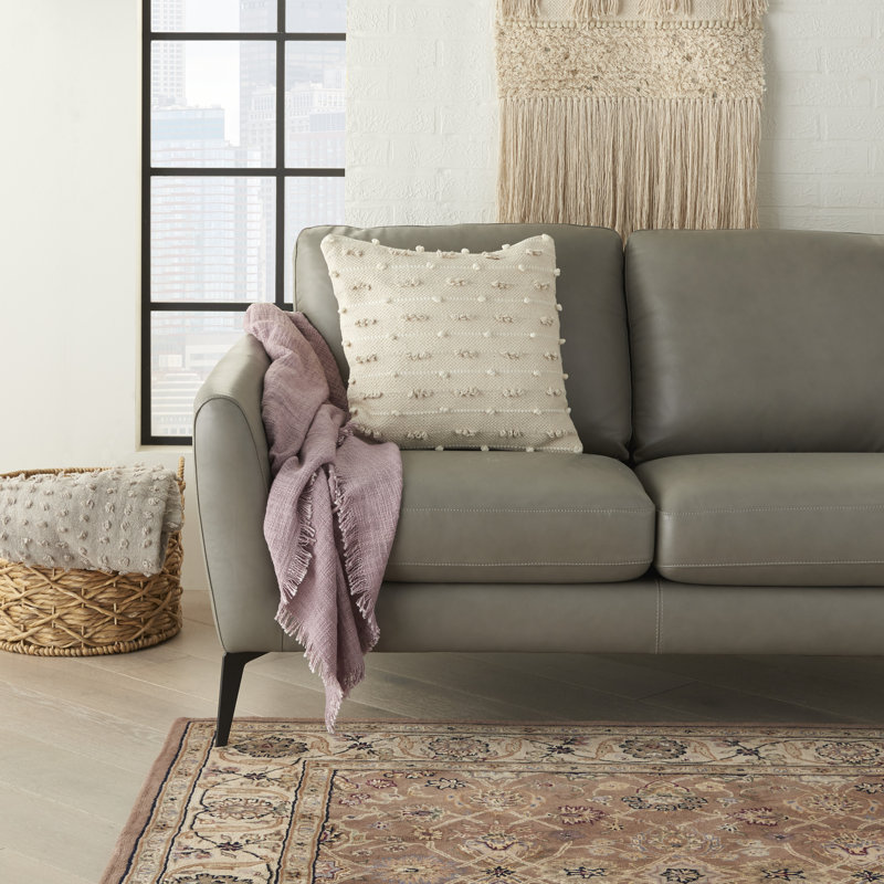 Fringed Cotton Throw Pillow