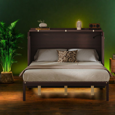 Space Saving Beds With Storage, Queen Wood Mdf Modern Home Cabinet