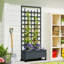 Wood Raised Garden Bed with Trellis
