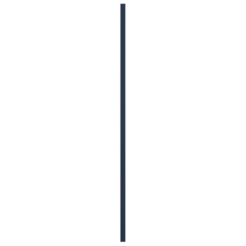 Volets de style moderne EnduraCore, H 61 po, L 15 po, Bleu nuit sans étoile