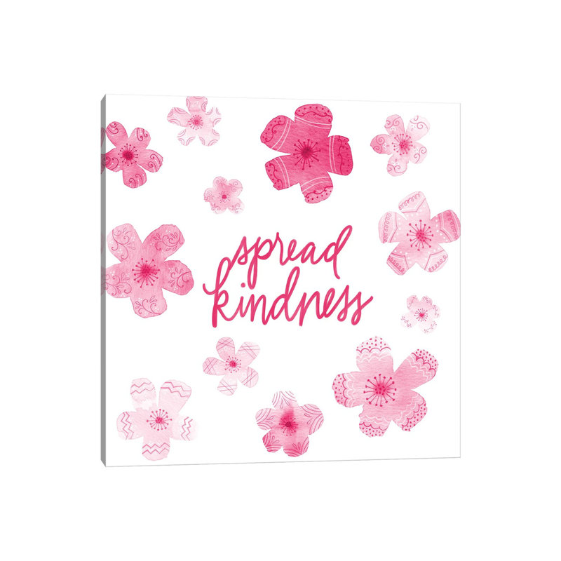 Cascading Blossoms Kindness Peace I by Noonday Design - Wrapped Canvas Gallery-Wrapped Canvas Giclée