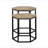 Natural and Black 2-Piece Nesting Table