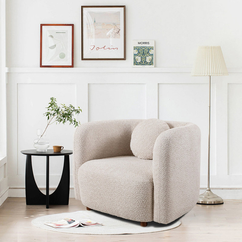 Chaise d'appoint, fauteuil simple rembourré, fauteuil pour le salon