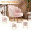 Chaise d'appoint en velours avec pieds dorés, fauteuil coquille moderne-1555762002-1555762003