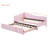 Twin Size Upholstered L-Shaped Upholstered Daybed With Pop Up Trundle-1308476043