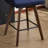 Swivel Bar Stool with Back and Wood Legs, Chenille Upholstered Counter Stool for Kitchen Island, Dining & Home Bar, Comfortable Modern Stool-1581452528-1579452277
