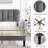 Delaportilla Steel Piece Bedroom Set-1274550026-1274550036