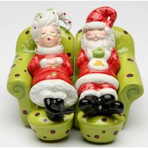 Red Salt and Pepper Shakers Set - Bivvclaz 2.7 oz Christmas Salt