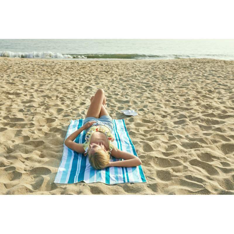 Serviette de plage, Océan / blanc
