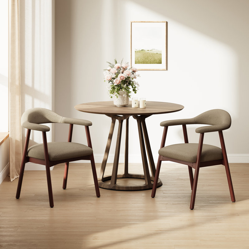 48cm H Upholstered Armchair, Camel