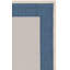 Tapis intérieur / extérieur beige / bleu marine Tirrelle-1301696539
