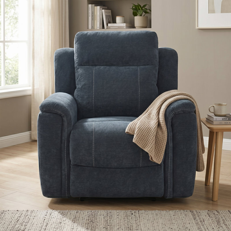 Sumana 100cm Wide Standard Recliner, Navy