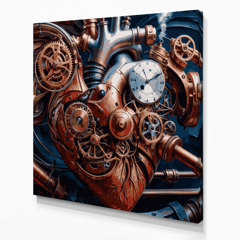 Art mural sur toile mauve Sci Fi, H 16 po x l 16 po