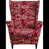 Polyester rouge / blanc