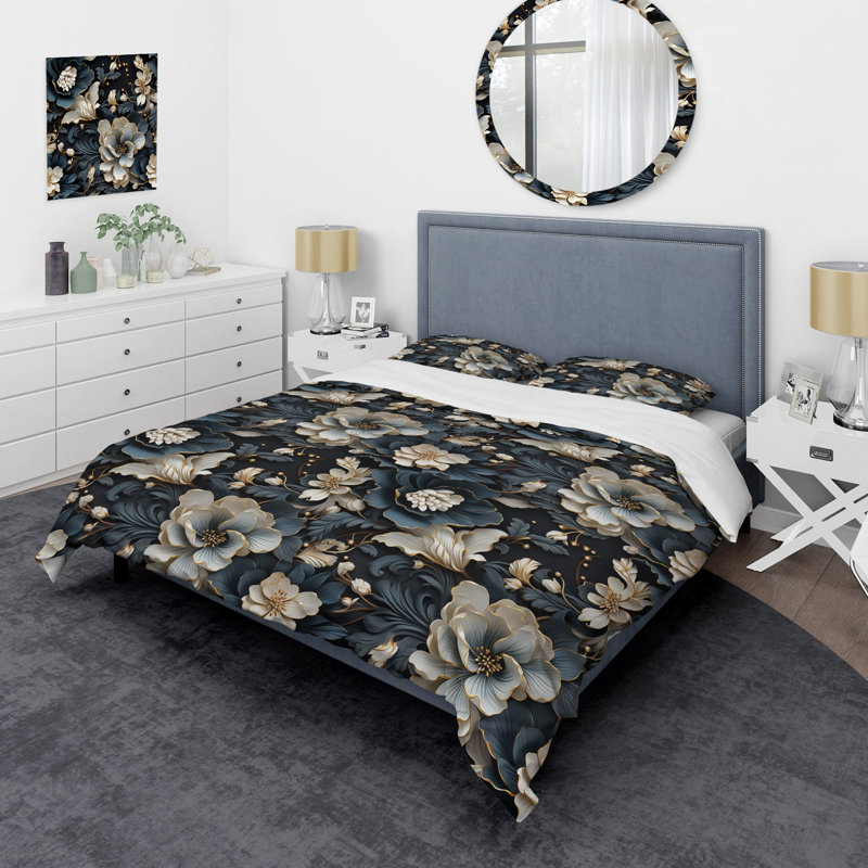 Ensemble de housse de couette Elegant, Housse de couette simple + 1 taie décorative stan